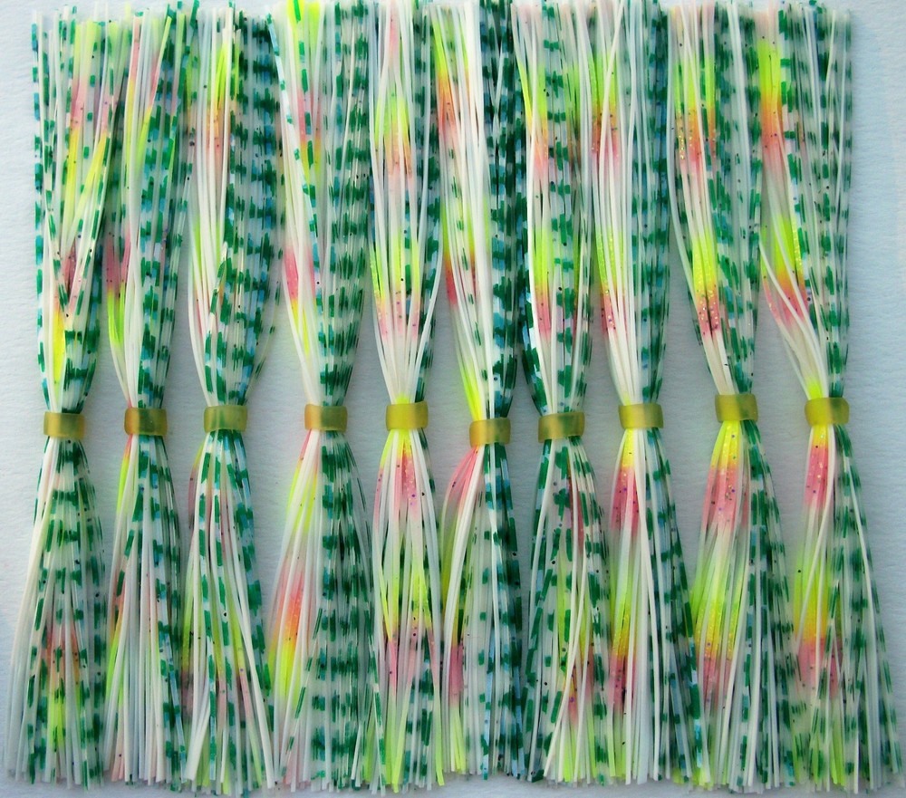 10 Spinnerbait Skirts for 3/8 oz &  1/2 oz Spinnerbaits  Color: BABY BREAM