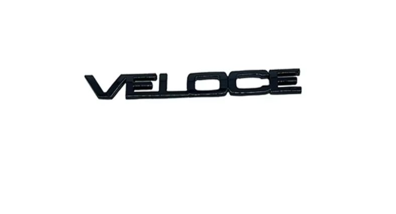 Car Metal Letter VELOCE black Styling Decorative Stickers For Alfa Romeo 1pcs