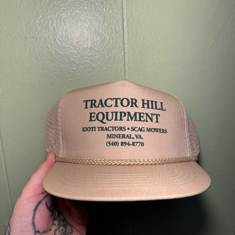 Tractor hail equipment trucker hat