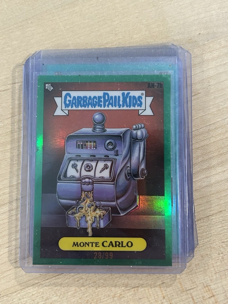 🔥Monte Carlo /99 Green -2024 Topps Chrome Garbage Pail Kids Series 7 #256b