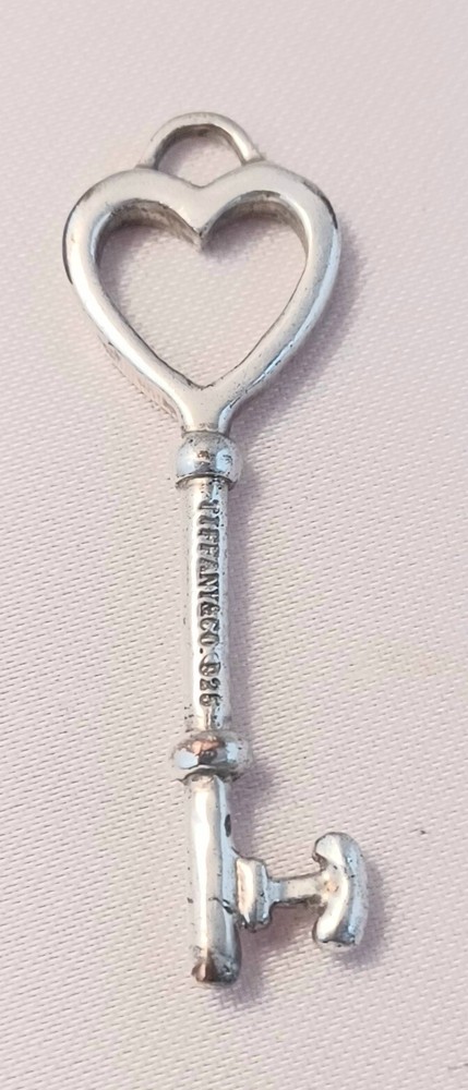 Tiffany & Co Authentic Sterling Key Pendant 1 3/4