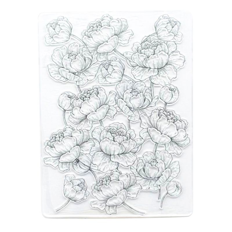 Clear Silicone Bouquet Seal Stamp for DIY Scrapbooking Embossing Album Decor