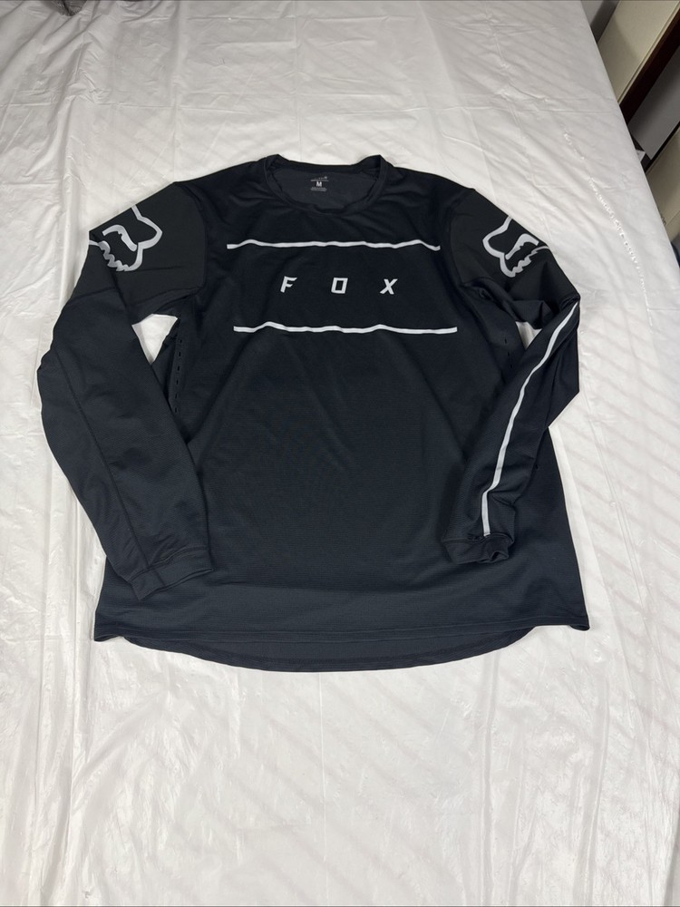 Fox Racing Flexair Long Sleeve L Fine Line Jersey Black Size M
