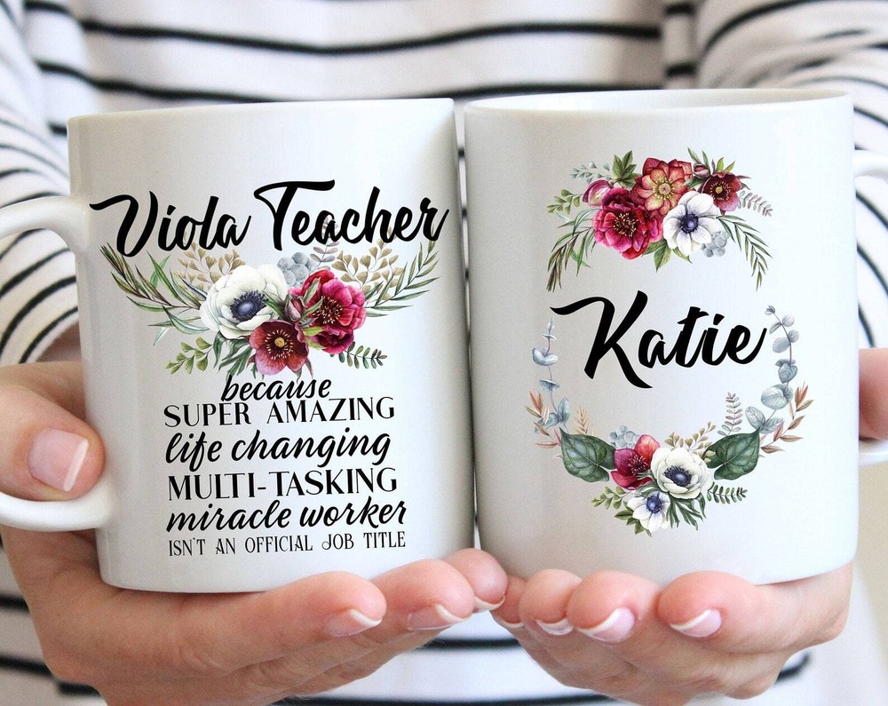 Personalized Viola Teacher Gift For Women L Retirement Thank You Appreciation