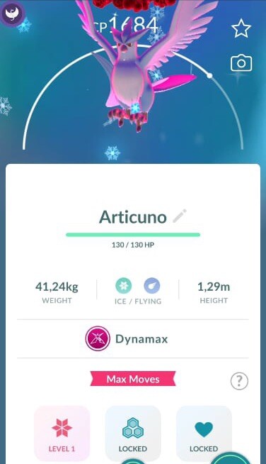Pokémon Shiny Dynamax Articuno - TRADE - Registered Shiny Articuno require