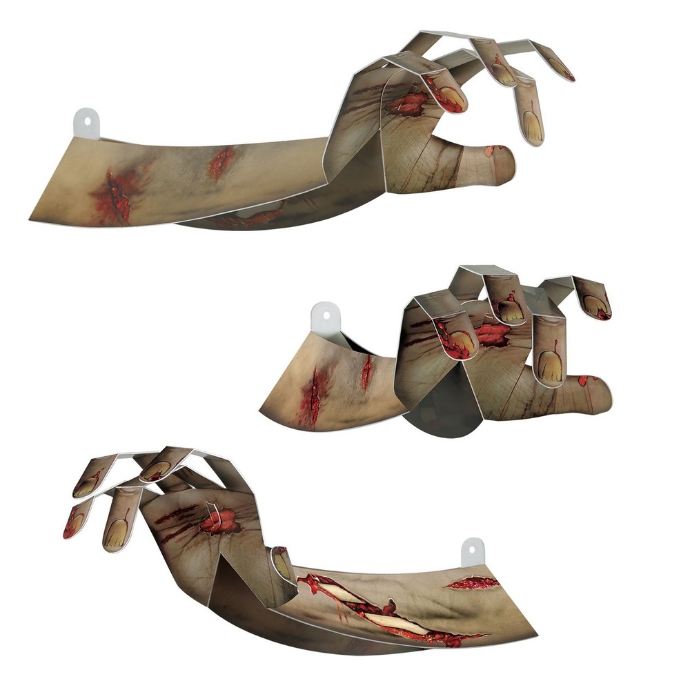3-D Zombie Hands Halloween Party Decoration by Beistle