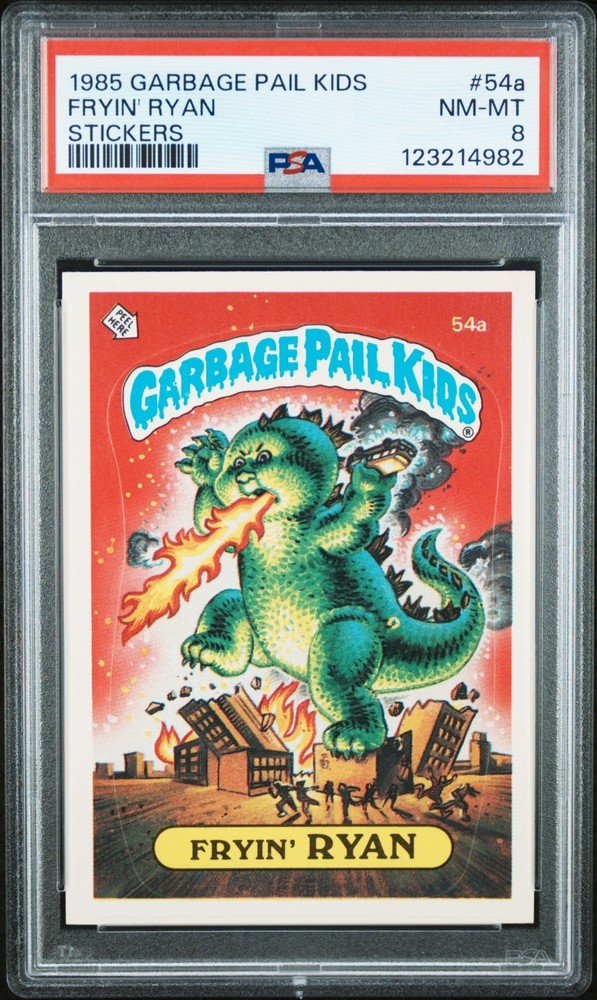 1985 Topps Garbage Pail Kids Series 2 OS2 54a FRYIN RYAN Matte PSA 8 NM-MT Card