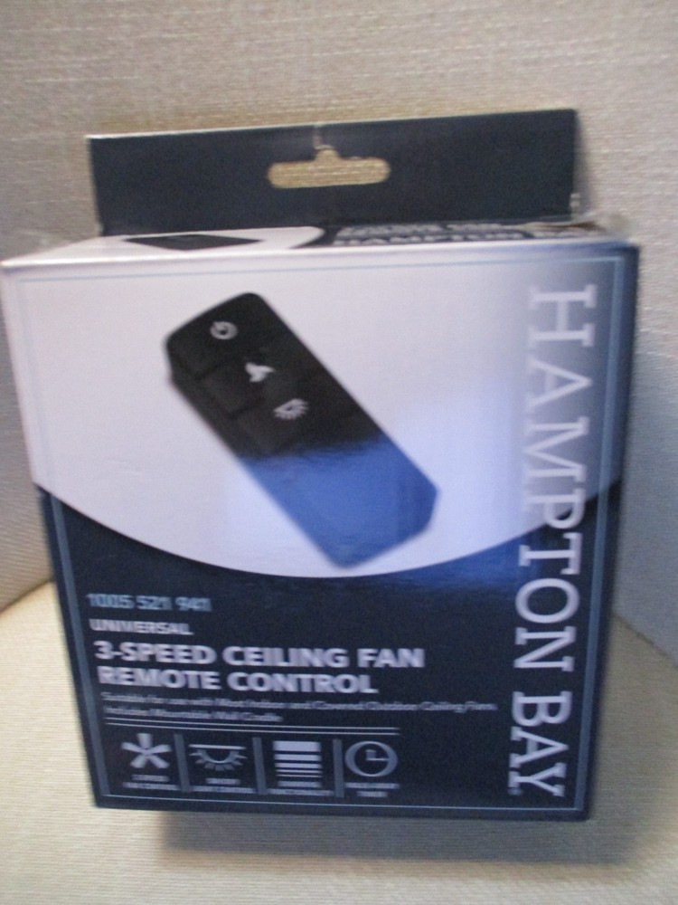 Hampton Bay Universal Ceiling Fan Remote Control Damp Rated 3-Speed 1005521941