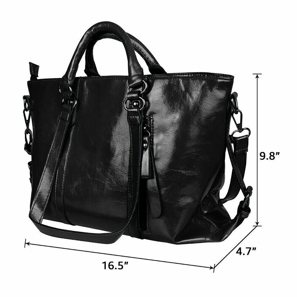 ARTI Leather Women's Large Tote Bag Hobo Purse Shoulder Handbag Brown