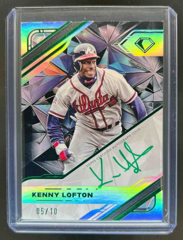 2025 Topps Diamond Icons Kenny Lofton PolychromatINK Auto Black Green Ink #5/10