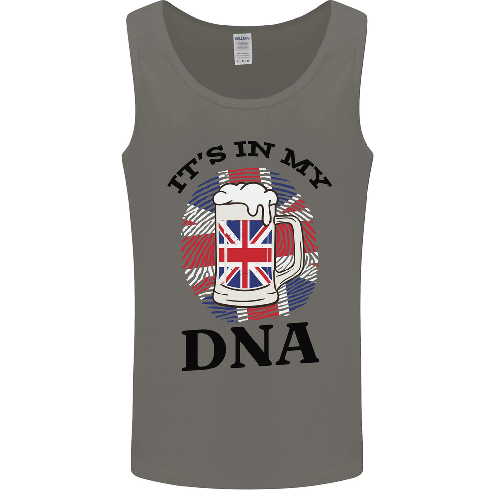 British Beer DNA Union Jack Flag Mens Vest Tank Top