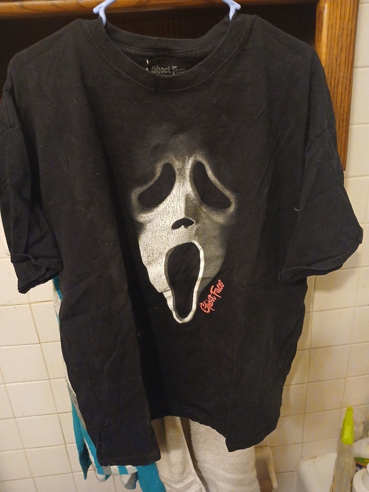 Ghostface Halloween Scream T-Shirt Men's 2XL Black Horror Movie Merch