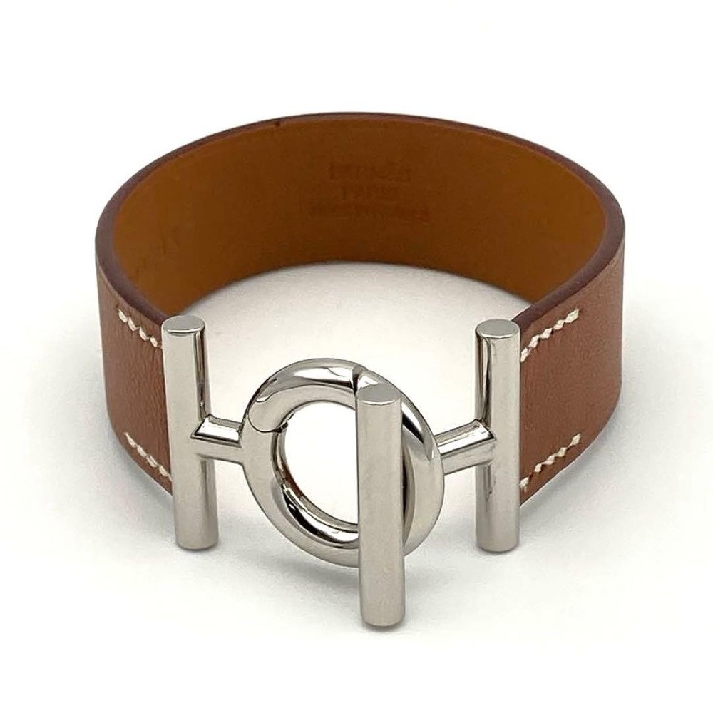 Hermes Ulysse Leather Bracelet H Motif Vaux Swift Z Engraved