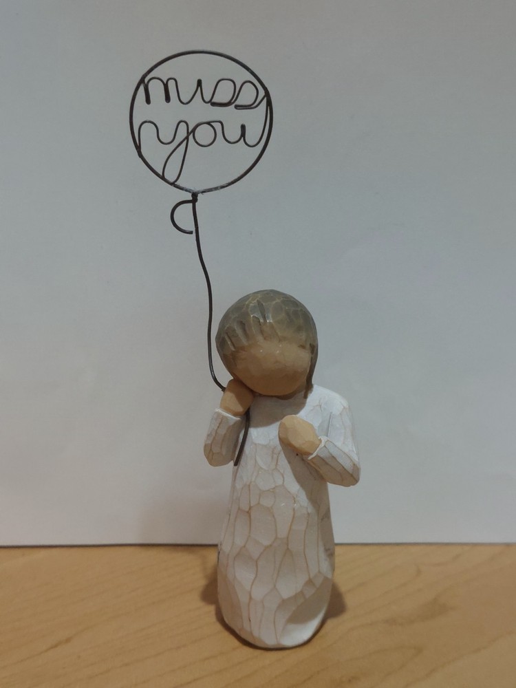 Willow Tree Miss You Girl With Balloon Figurine by Susan Lordi Demdaco 2006