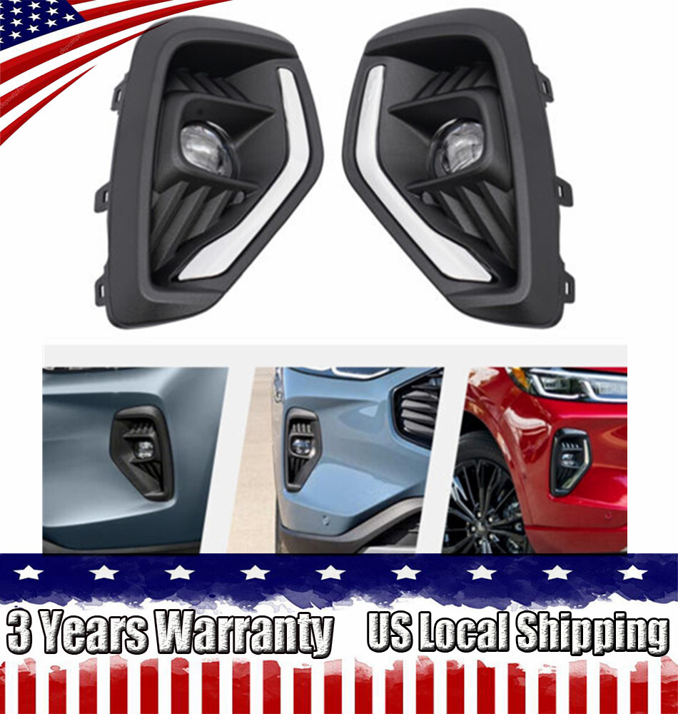 For 23 Ford Escape Front Bumper Fog Light w/Cover&Wire Harness LED Fog Light Kit