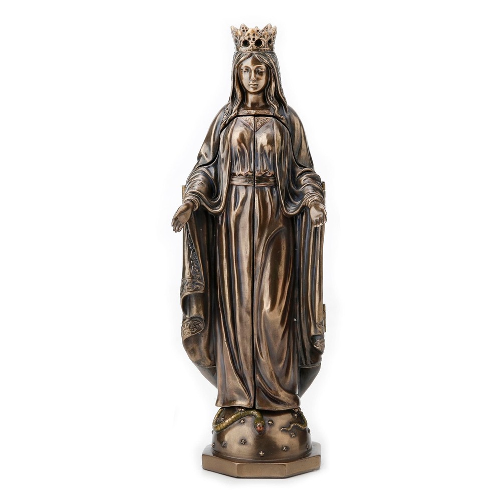 8.07-inch Lady of Grace with Pieta Polyptych Sculpture