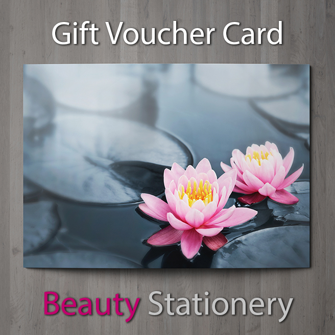 Gift Voucher Beauty Salon Blank Card Coupon Nail Massage Hairdressing A7 + Env.-image