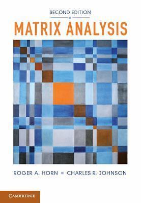 Matrix Analysis Horn Johnson Paperback Cambridge University Press 2e