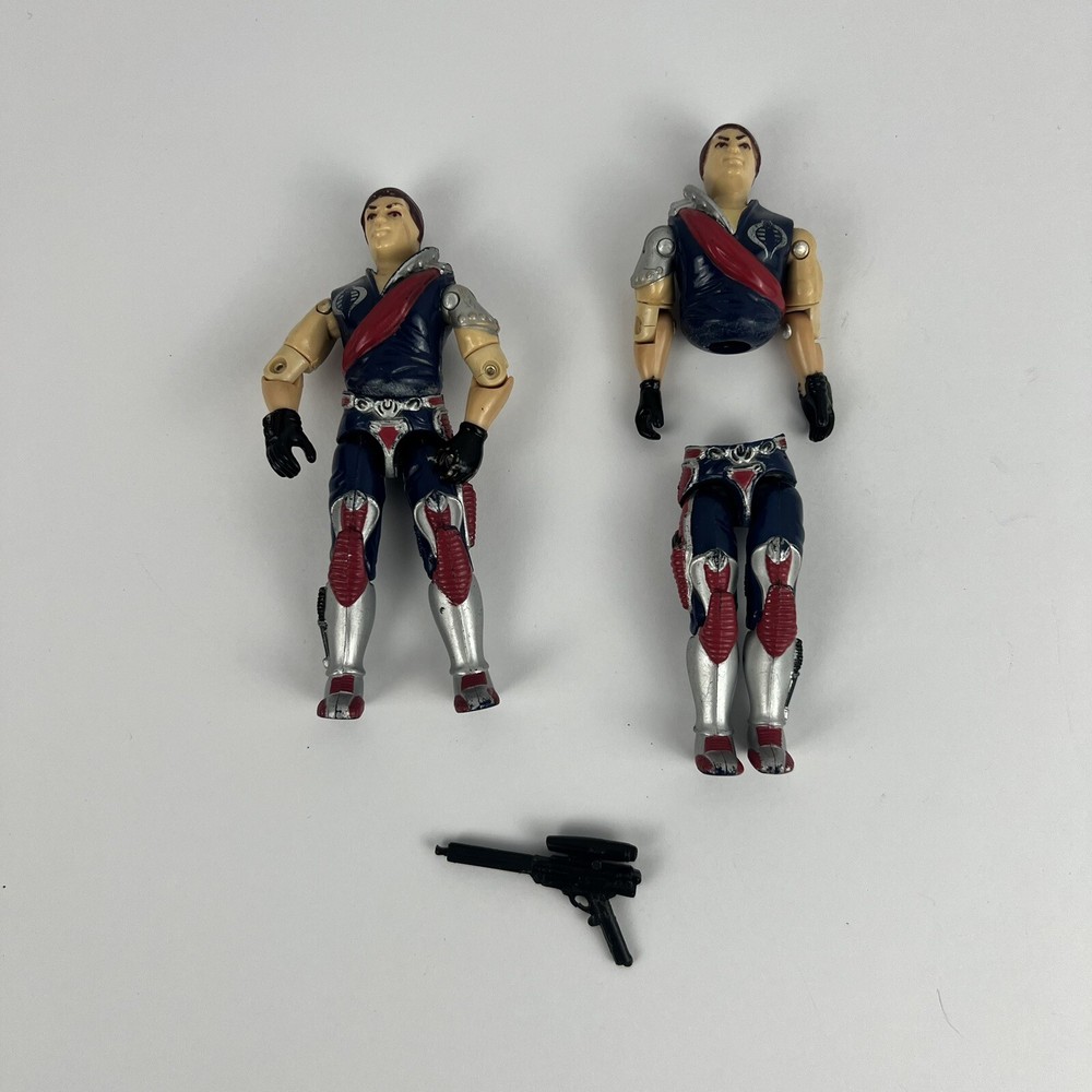 Vintage Hasbro G.I. Joe Crimson Twins Tomax Xamot Cobra - 1985