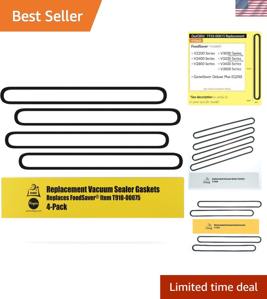 Double Foam Gaskets for FoodSaver Vacuum Sealers – Renew Sealing Performance-image