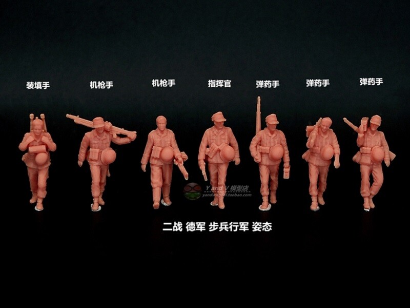 3D printed 1/72 WW II German 