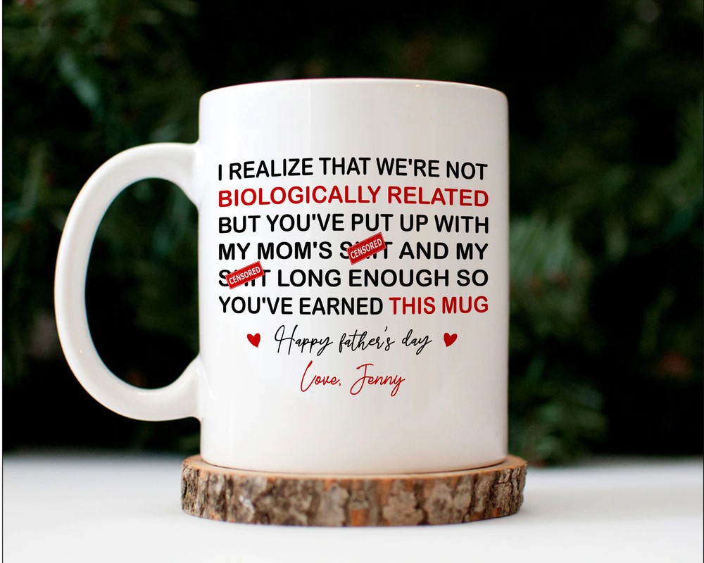 Personalized Stepdad Gift Mug Bonus Dad Coffee Mug Stepdad Appreciation Mug