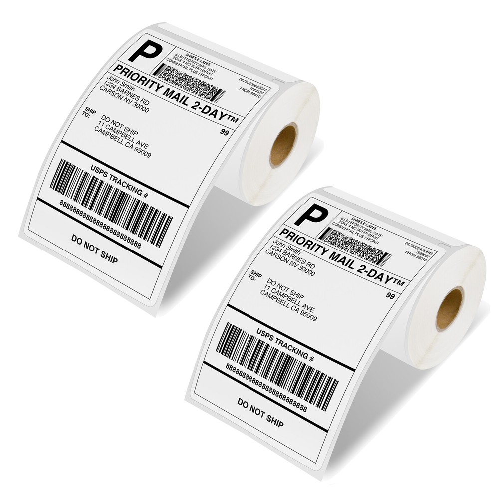2 Rolls DYMO 4XL Compatible 4x6 Direct Thermal Shipping Labels 1744907