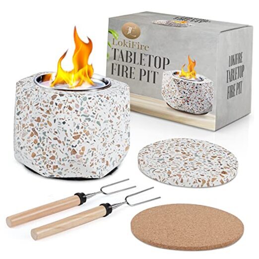 Table Top Firepit - Tabletop Fire Pit Bowl Indoor Smores Maker Kit - Portable