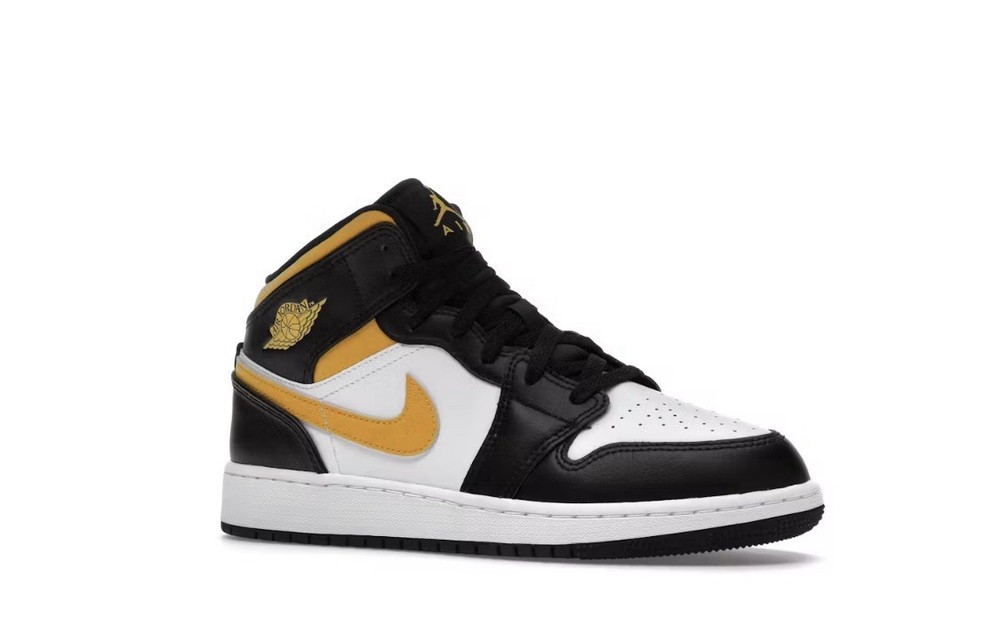 Air Jordan 1 Mid GS 4Y Pollen Sneakers 2021 Release 554725-177