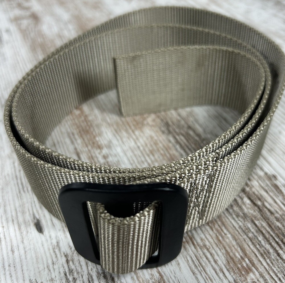 US Military Standard Combat Belt Mil-Spec Tactical Belt Tan Size 44 -