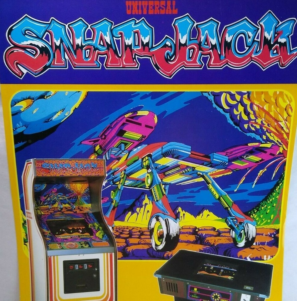 Snap Jack Arcade Flyer Universal Original NOS 1981 Space Age Promo 8.5