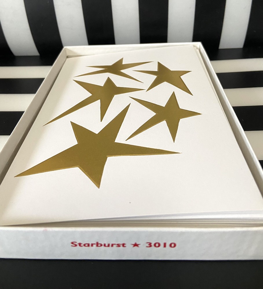 Stationary Gold Stars Greeting Cards MUSEUM OF MODERN ART NYC  Envelopes/Folded