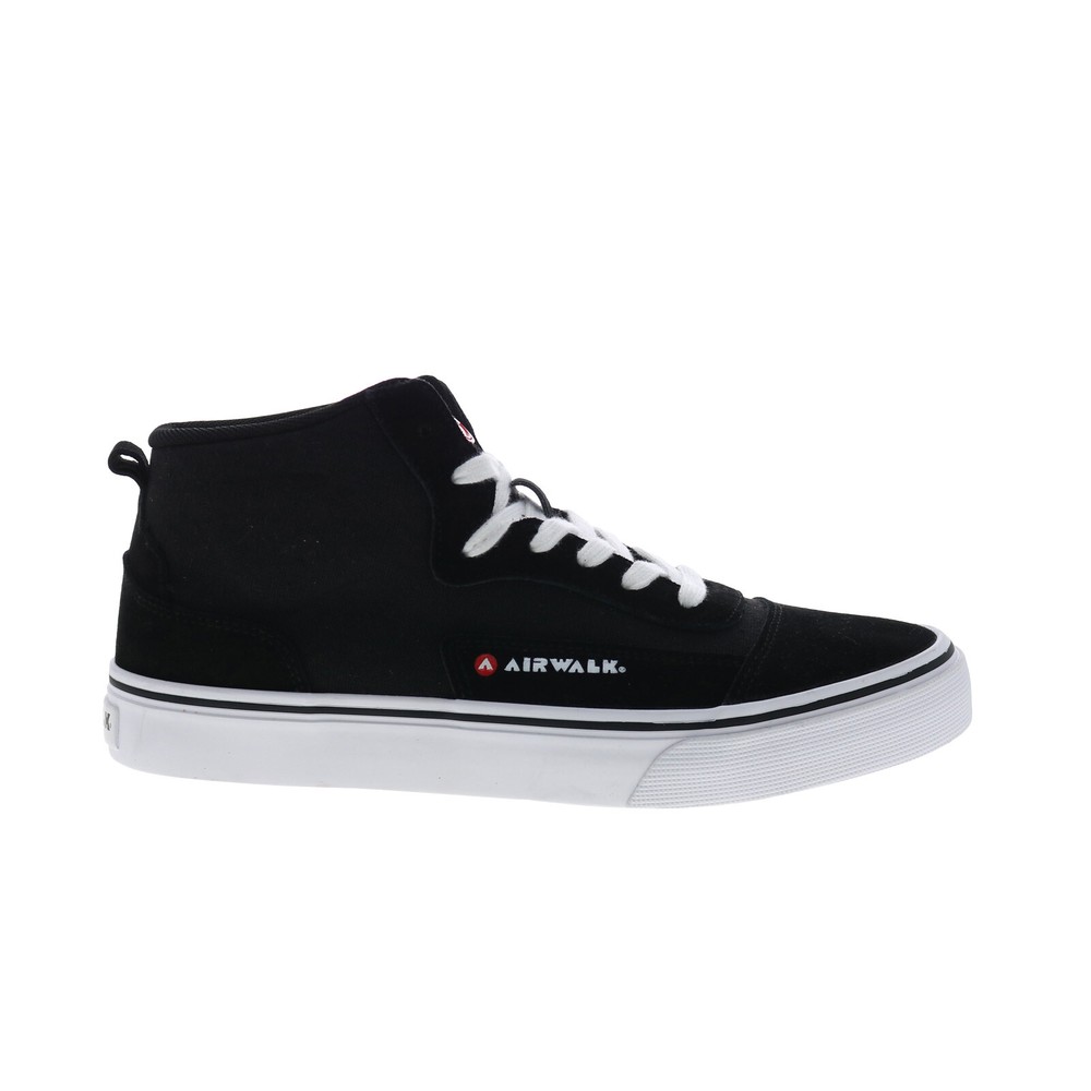 Airwalk Ollie CW06511M Mens Black Suede Skate Inspired Sneakers Shoes
