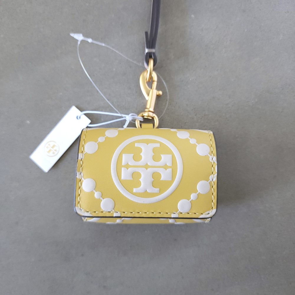 New Tory Burch T Monogram Contrast Embossed AirPods Case 88185 $148
