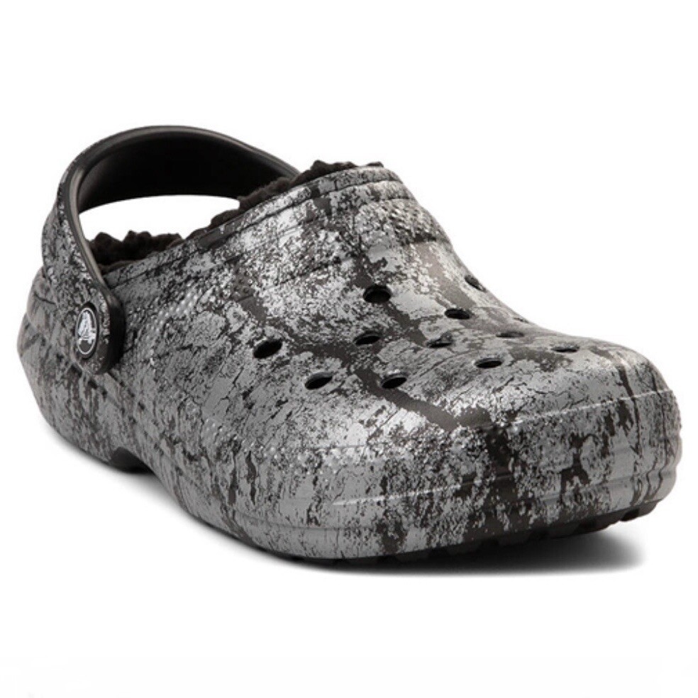 Crocs Classic Lined Space Rock Clogs Casual Slides Womens Size 6 - Mens 4 NWB