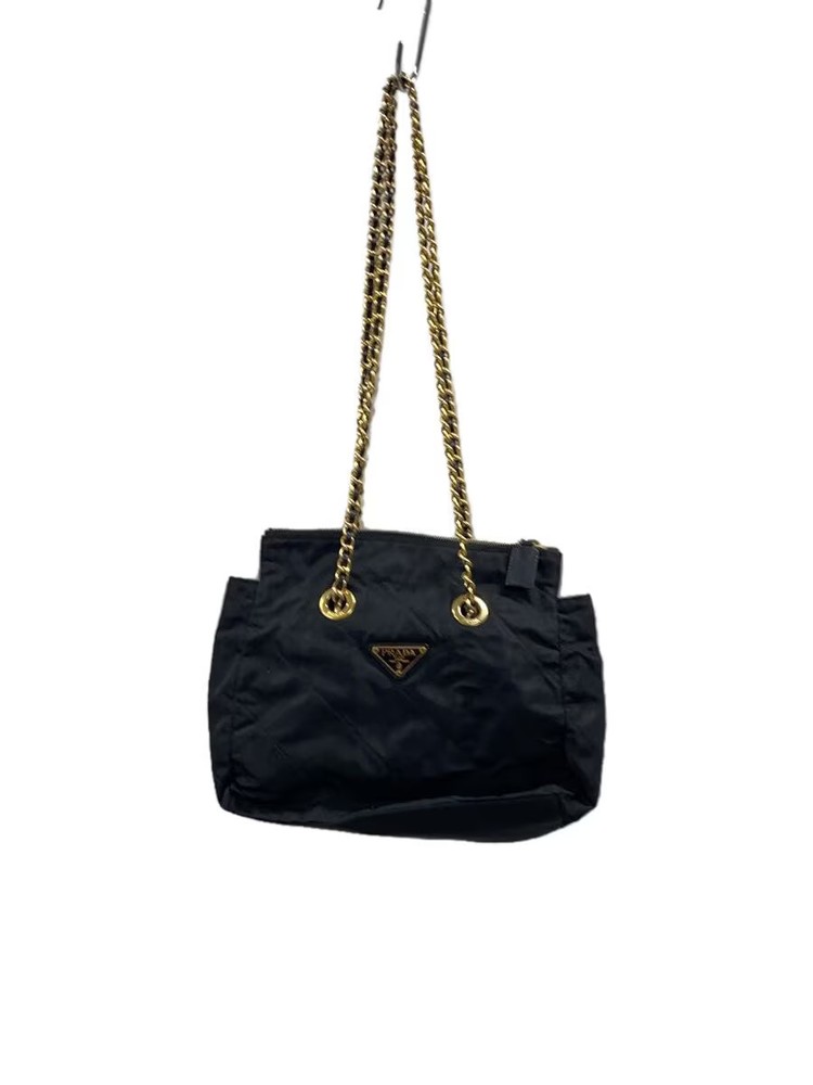 RARE PRADA Black Nylon Shoulder Bag Vintage