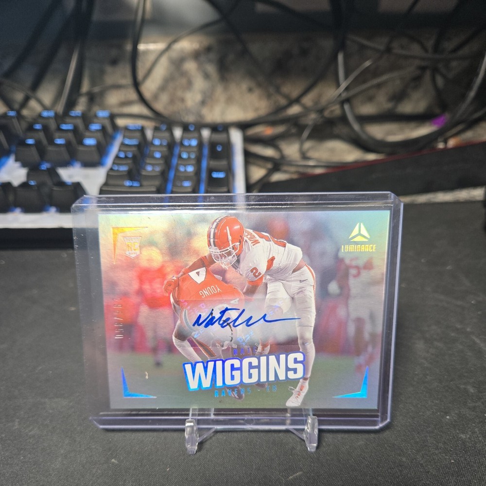 2024 Panini Luminance - Rookies Autographs #199 Nate Wiggins /350 (AU, RC)
