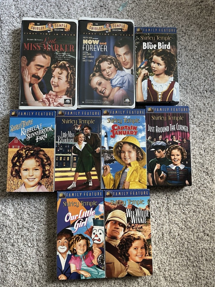 The Shirley Temple Collection 10 VHS sealed tapes original packging, 20th CenFox