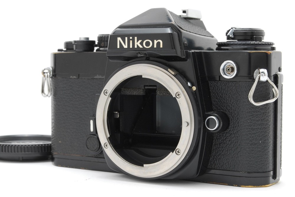 Nikon FE Black 35mm SLR Film Camera Body ALL Works!! [Near MINT] From JAPAN