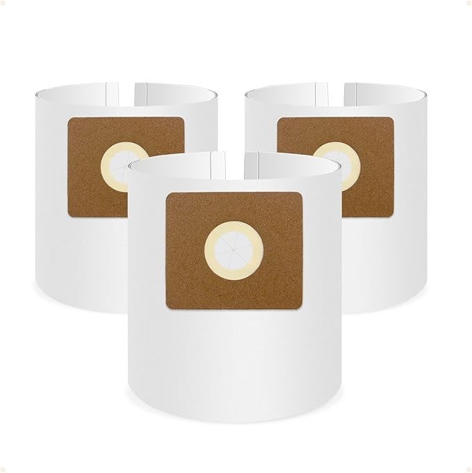 3 Pack Vacuum Bags Replacement for Shop Vac Bags 2-2.5 Gallon Type B 90668 90668