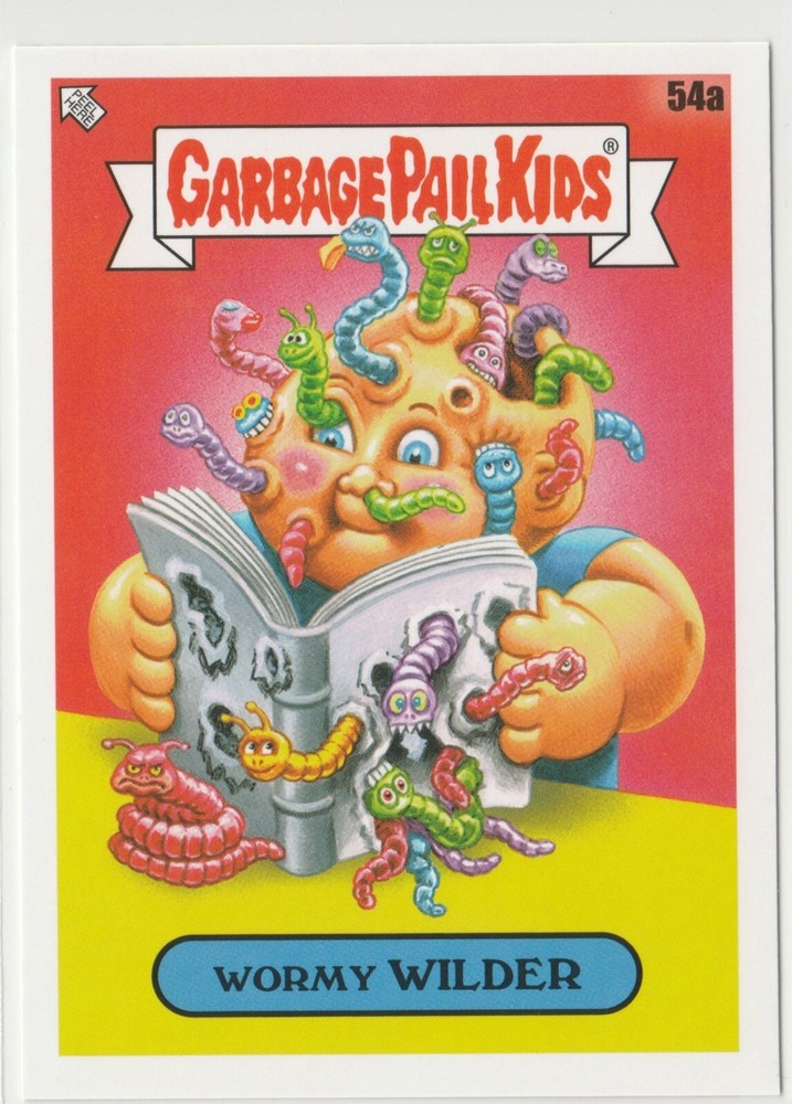 Wormy Wilder 54a Garbage Pail Kids GPK 2022 Book Worms Trading Card