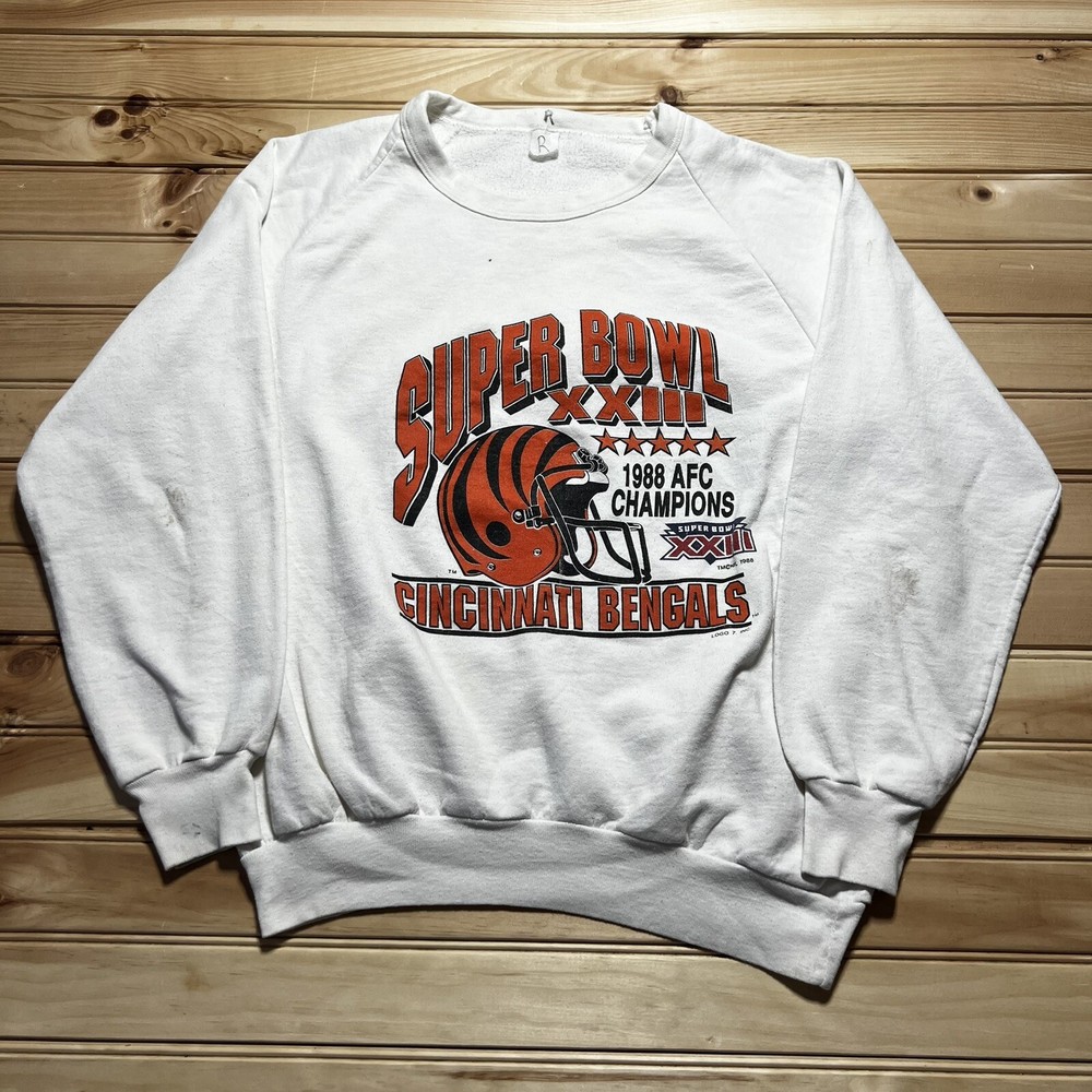 Vintage 1988 Cincinnati Bengals Super Bowl XXIII Champions Crewneck Sweatshirt