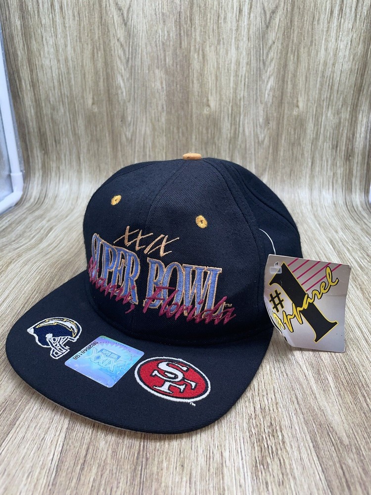 NWT 1995 NFL Super Bowl XXIX 49ers vs Chargers Vintage Cap #1 Apparel