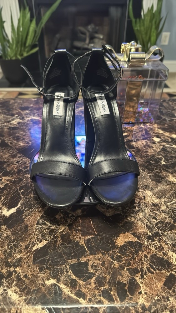 Steve Madden | Carrson Black Leather Suede Pumps 4