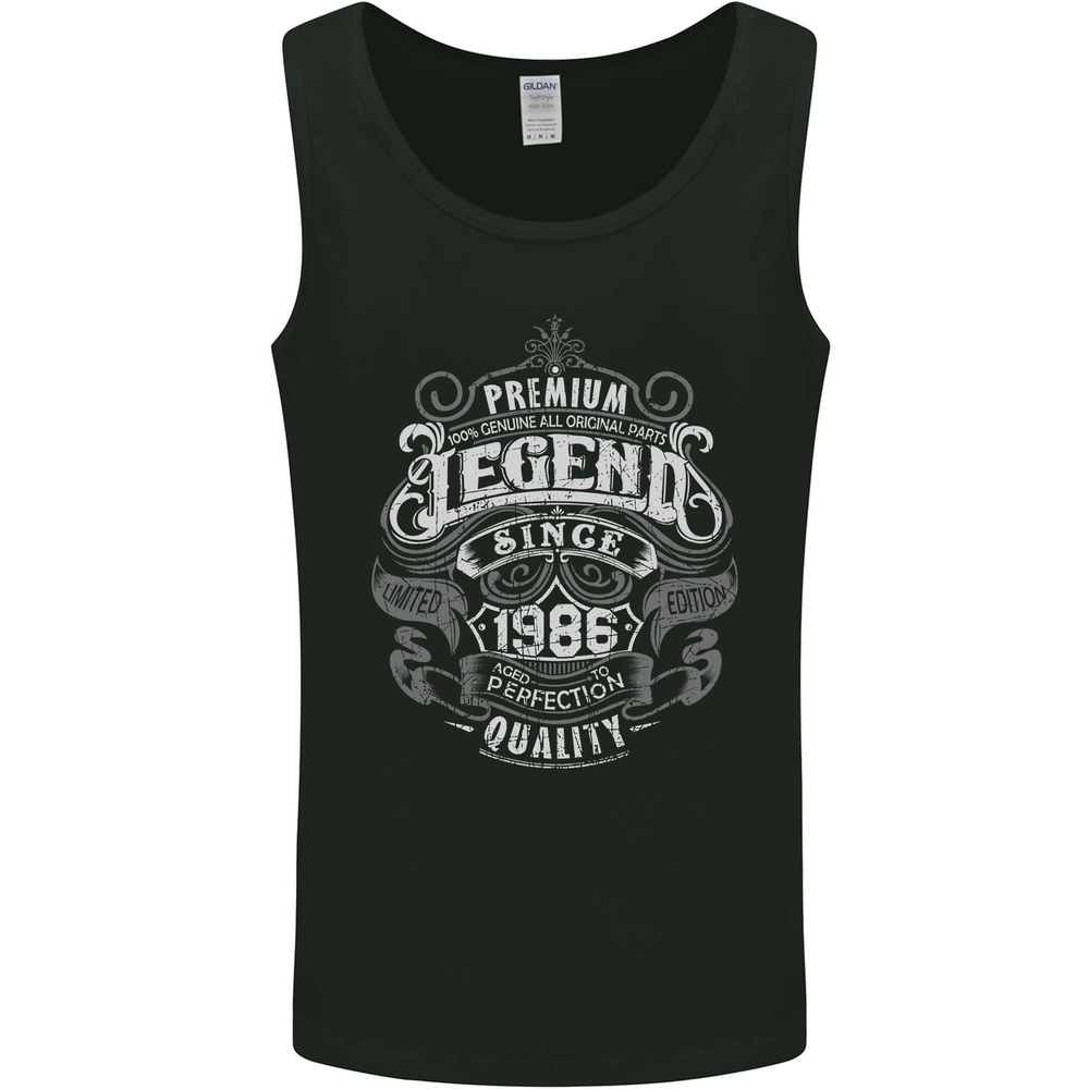 Premium Legend 39th Birthday 1986 Mens Vest Tank Top