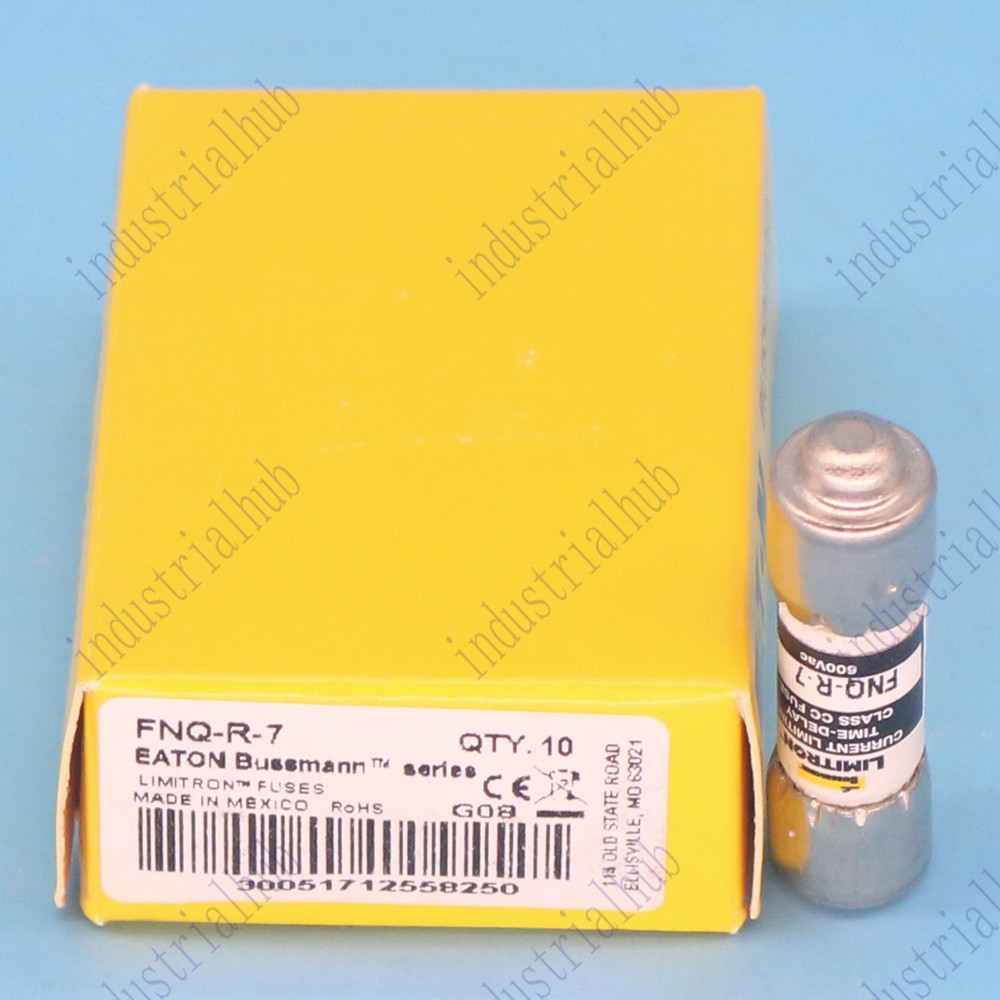 10pc new Bussmann FNQ-R-7 7A 600Vac Time Delay Fuse Free shipping