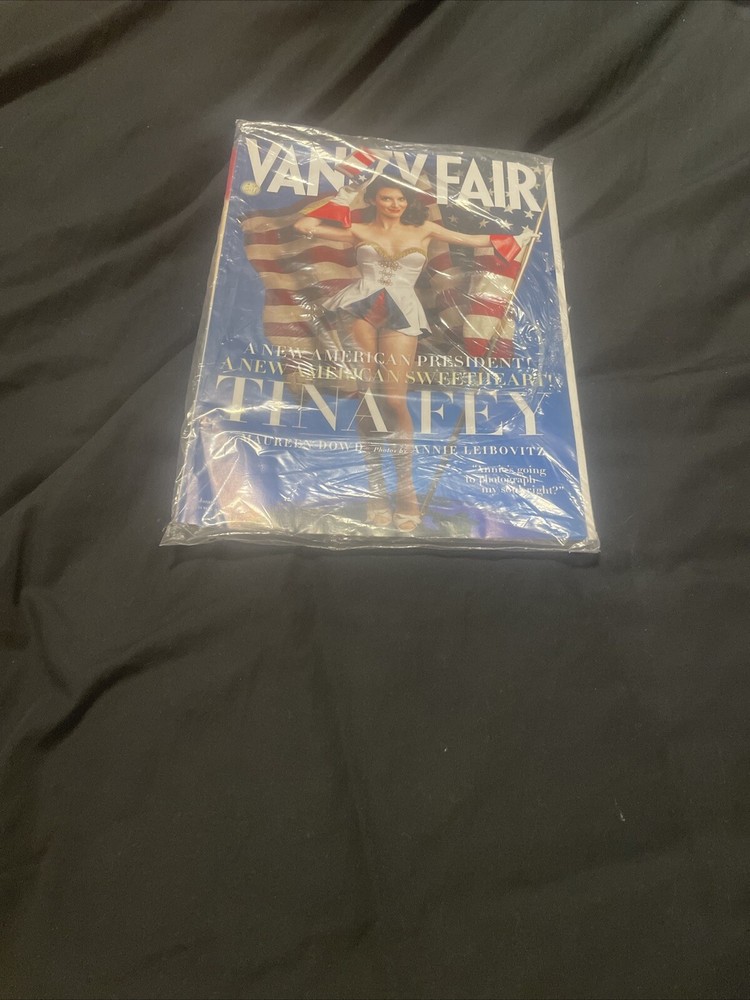 VANITY FAIR NEW AMERICAS NEW PRESIDENT  TINA FEY! STILL SEALED!-2 ISSUES!