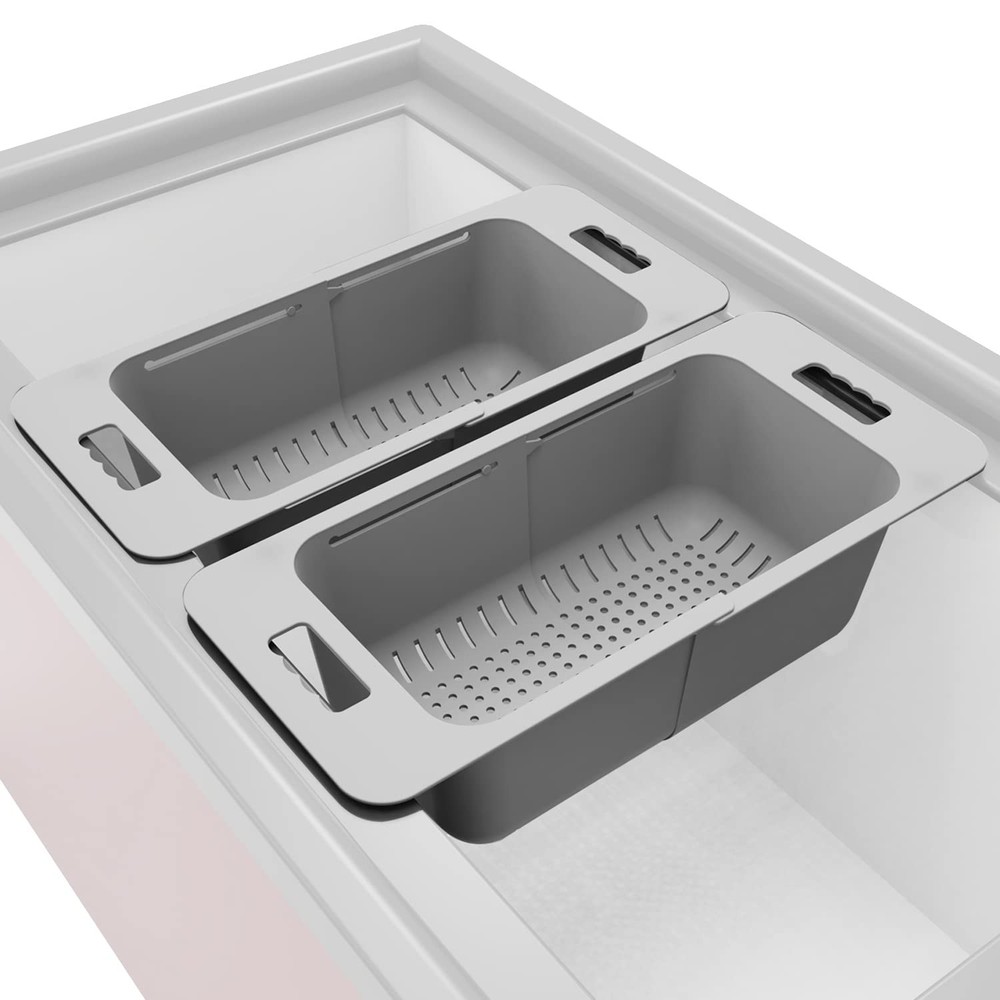 Adjustable Freezer Baskets - Chest & Deep Freezer Organizer Bins - Expandable...