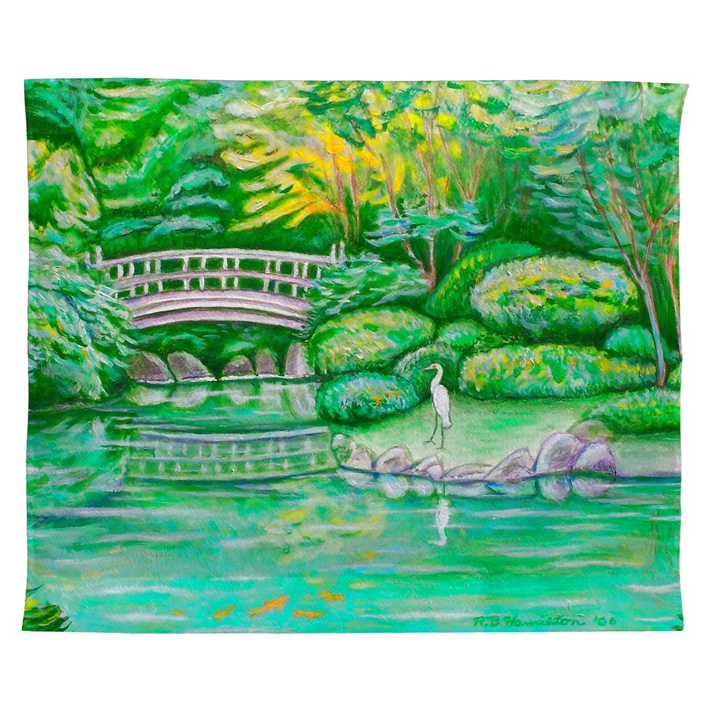 Betsy Drake Japanese Garden Outdoor Wall Hanging 24x30