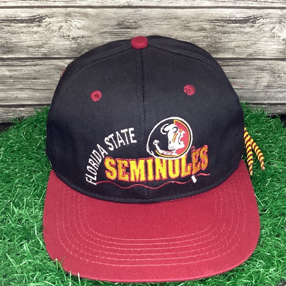 Vintage 90s Florida State NCAA Football Adjustable Drawstring Cap #1 Apparel
